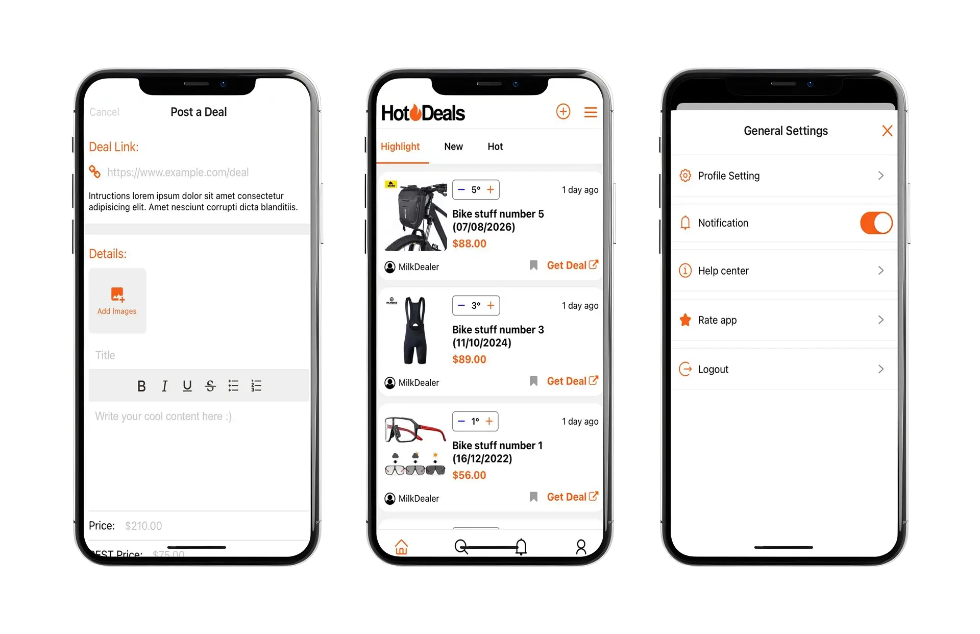 HotDeals - Deals sharing platform
